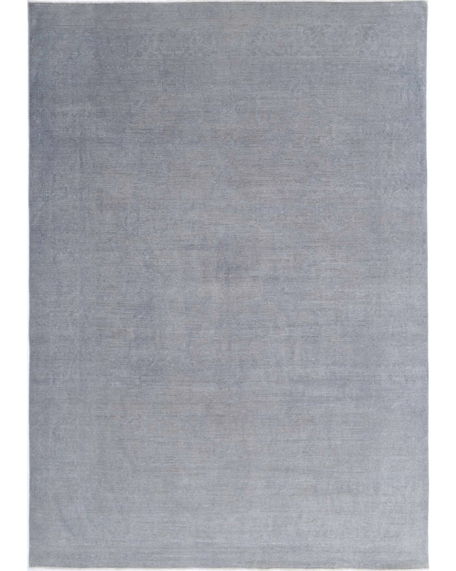 Overdye 8' 3" X 11' 9" Hand Knotted Wool Rug 8' 3" X 11' 9" (251 X 358) / Grey / Wool