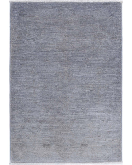 Overdye 2' 0" X 3' 1" Hand Knotted Wool Rug 2' 0" X 3' 1" (61 X 94) / Grey / Wool