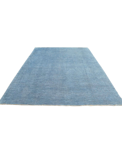 Overdye 8' 2" X 10' 10" Hand Knotted Wool Rug 8' 2" X 10' 10" (249 X 330) / Blue / Wool