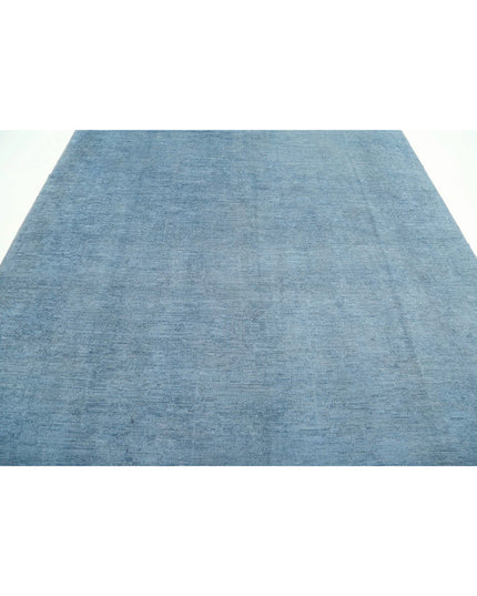 Overdye 8' 2" X 10' 10" Hand Knotted Wool Rug 8' 2" X 10' 10" (249 X 330) / Blue / Wool