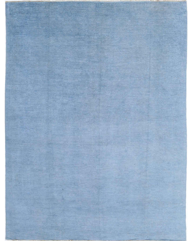 Overdye 8' 2" X 10' 10" Hand Knotted Wool Rug 8' 2" X 10' 10" (249 X 330) / Blue / Wool