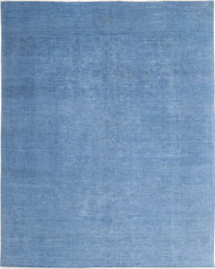 Overdye 8' 1" X 10' 0" Hand Knotted Wool Rug 8' 1" X 10' 0" (246 X 305) / Blue / Wool