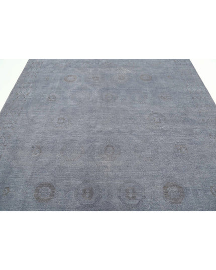 Overdye 7' 10" X 9' 9" Hand Knotted Wool Rug 7' 10" X 9' 9" (239 X 297) / Grey / Wool
