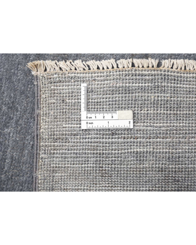 Overdye 7' 10" X 9' 9" Hand Knotted Wool Rug 7' 10" X 9' 9" (239 X 297) / Grey / Wool