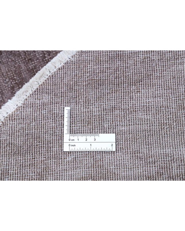 Overdye 7' 8" X 7' 7" Hand Knotted Wool Rug 7' 8" X 7' 7" (234 X 231) / Brown / Wool