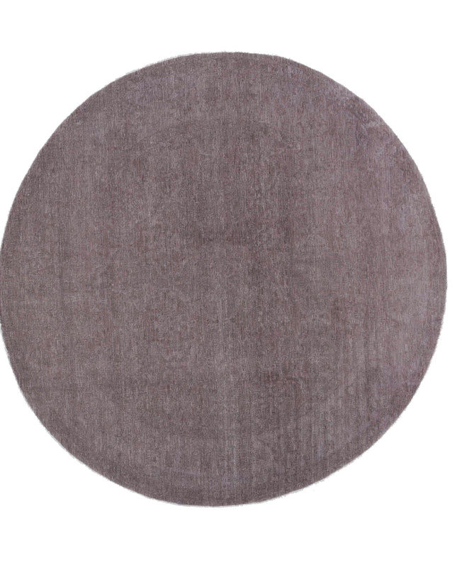 Overdye 7' 8" X 7' 7" Hand Knotted Wool Rug 7' 8" X 7' 7" (234 X 231) / Brown / Wool