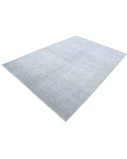 Overdye 6' 1" X 8' 8" Hand Knotted Wool Rug 6' 1" X 8' 8" (185 X 264) / Grey / Wool