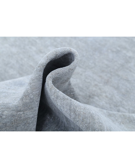 Overdye 6' 1" X 8' 8" Hand Knotted Wool Rug 6' 1" X 8' 8" (185 X 264) / Grey / Wool