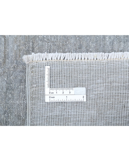 Overdye 6' 1" X 8' 8" Hand Knotted Wool Rug 6' 1" X 8' 8" (185 X 264) / Grey / Wool