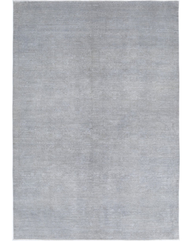 Overdye 6' 1" X 8' 8" Hand Knotted Wool Rug 6' 1" X 8' 8" (185 X 264) / Grey / Wool