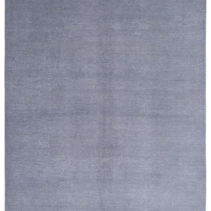 Overdye 7' 9" X 9' 7" Hand Knotted Wool Rug 7' 9" X 9' 7" (236 X 292) / Grey / Wool