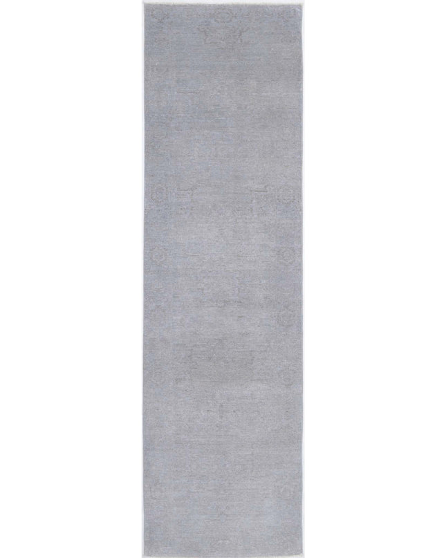 Overdye 2' 5" X 9' 0" Hand Knotted Wool Rug 2' 5" X 9' 0" (74 X 274) / Grey / Wool
