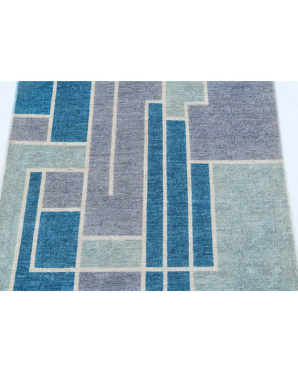 Overdye 2' 9" X 3' 10" Hand Knotted Wool Rug 2' 9" X 3' 10" (84 X 117) / Grey / Wool