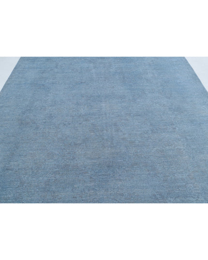 Overdye 8' 0" X 10' 3" Hand Knotted Wool Rug 8' 0" X 10' 3" (244 X 312) / Blue / Wool