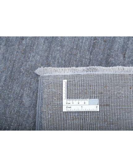 Overdye 2' 9" X 4' 0" Hand Knotted Wool Rug 2' 9" X 4' 0" (84 X 122) / Grey / Wool