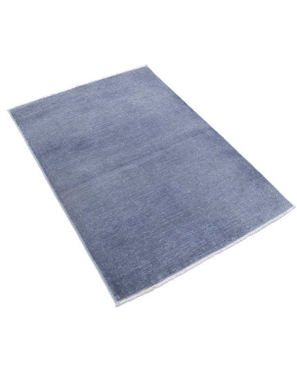 Overdye 2' 9" X 4' 0" Hand Knotted Wool Rug 2' 9" X 4' 0" (84 X 122) / Grey / Wool