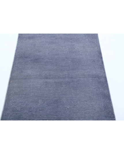 Overdye 2' 9" X 4' 0" Hand Knotted Wool Rug 2' 9" X 4' 0" (84 X 122) / Grey / Wool