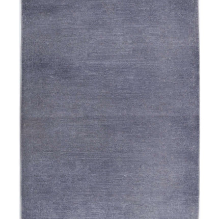 Overdye 2' 9" X 4' 0" Hand Knotted Wool Rug 2' 9" X 4' 0" (84 X 122) / Grey / Wool