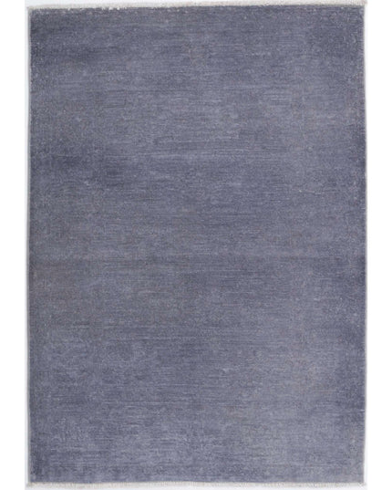 Overdye 2' 9" X 4' 0" Hand Knotted Wool Rug 2' 9" X 4' 0" (84 X 122) / Grey / Wool