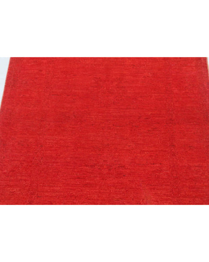Overdye 2' 7" X 4' 2" Hand Knotted Wool Rug 2' 7" X 4' 2" (79 X 127) / Red / Wool