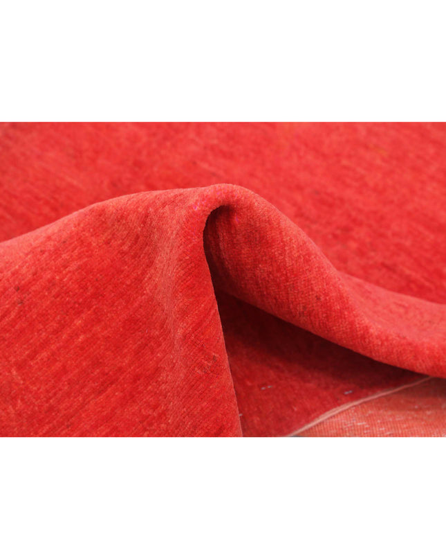 Overdye 2' 7" X 4' 2" Hand Knotted Wool Rug 2' 7" X 4' 2" (79 X 127) / Red / Wool