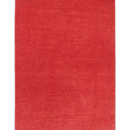 Overdye 2' 7" X 4' 2" Hand Knotted Wool Rug 2' 7" X 4' 2" (79 X 127) / Red / Wool