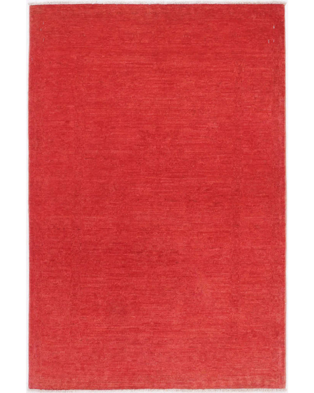 Overdye 2' 7" X 4' 2" Hand Knotted Wool Rug 2' 7" X 4' 2" (79 X 127) / Red / Wool