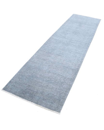Overdye 2' 7" X 10' 0" Hand Knotted Wool Rug 2' 7" X 10' 0" (79 X 305) / Grey / Wool