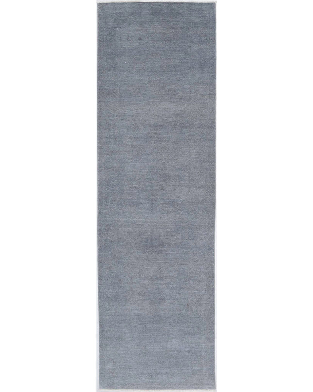 Overdye 2' 7" X 10' 0" Hand Knotted Wool Rug 2' 7" X 10' 0" (79 X 305) / Grey / Wool