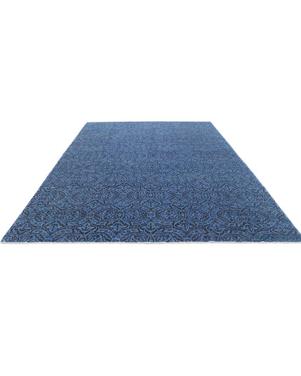 Overdye 8' 10" X 11' 9" Hand Knotted Wool Rug 8' 10" X 11' 9" (269 X 358) / Blue / Wool