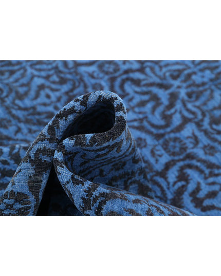 Overdye 8' 10" X 11' 9" Hand Knotted Wool Rug 8' 10" X 11' 9" (269 X 358) / Blue / Wool