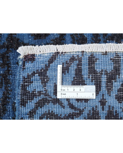 Overdye 8' 10" X 11' 9" Hand Knotted Wool Rug 8' 10" X 11' 9" (269 X 358) / Blue / Wool