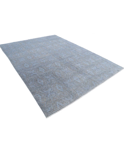Overdye 8' 0" X 10' 7" Hand Knotted Wool Rug 8' 0" X 10' 7" (244 X 322) / Grey / Wool