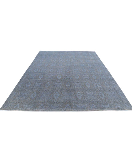 Overdye 8' 0" X 10' 7" Hand Knotted Wool Rug 8' 0" X 10' 7" (244 X 322) / Grey / Wool