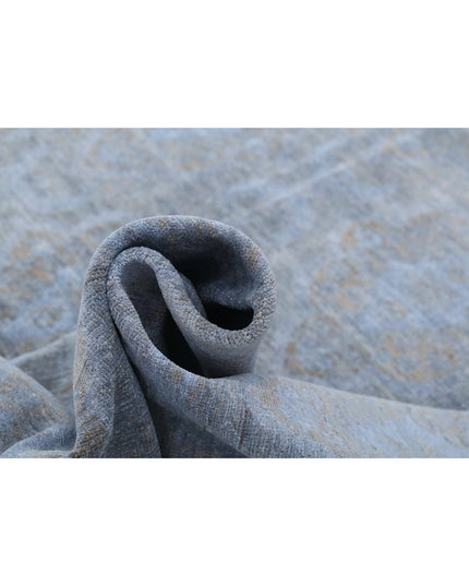 Overdye 8' 0" X 10' 7" Hand Knotted Wool Rug 8' 0" X 10' 7" (244 X 322) / Grey / Wool