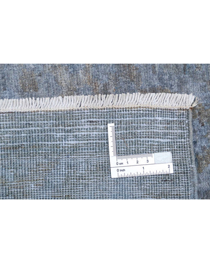 Overdye 8' 0" X 10' 7" Hand Knotted Wool Rug 8' 0" X 10' 7" (244 X 322) / Grey / Wool