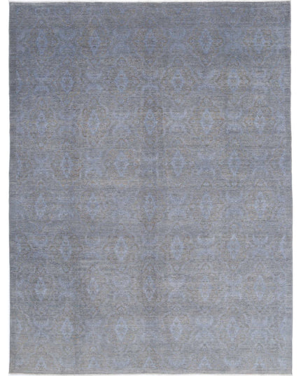 Overdye 8' 0" X 10' 7" Hand Knotted Wool Rug 8' 0" X 10' 7" (244 X 322) / Grey / Wool