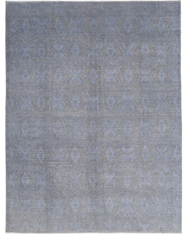 Overdye 8' 0" X 10' 7" Hand Knotted Wool Rug 8' 0" X 10' 7" (244 X 322) / Grey / Wool
