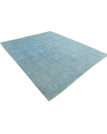 Overdye 8' 5" X 9' 6" Hand Knotted Wool Rug 8' 5" X 9' 6" (257 X 290) / Blue / Wool