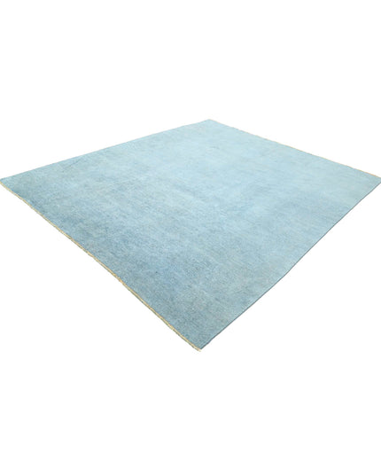 Overdye 8' 5" X 9' 6" Hand Knotted Wool Rug 8' 5" X 9' 6" (257 X 290) / Blue / Wool