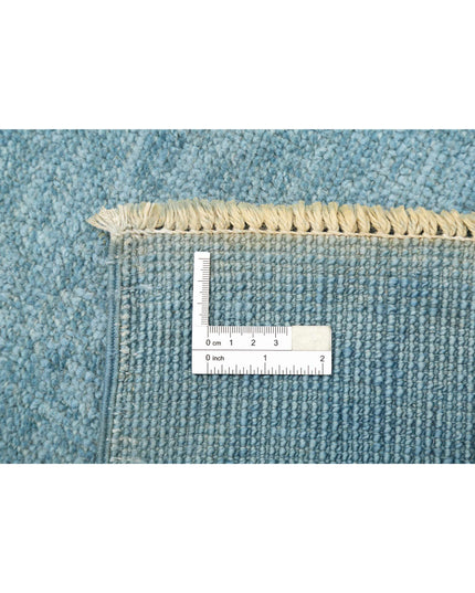 Overdye 8' 5" X 9' 6" Hand Knotted Wool Rug 8' 5" X 9' 6" (257 X 290) / Blue / Wool