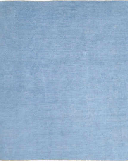 Overdye 8' 5" X 9' 6" Hand Knotted Wool Rug 8' 5" X 9' 6" (257 X 290) / Blue / Wool