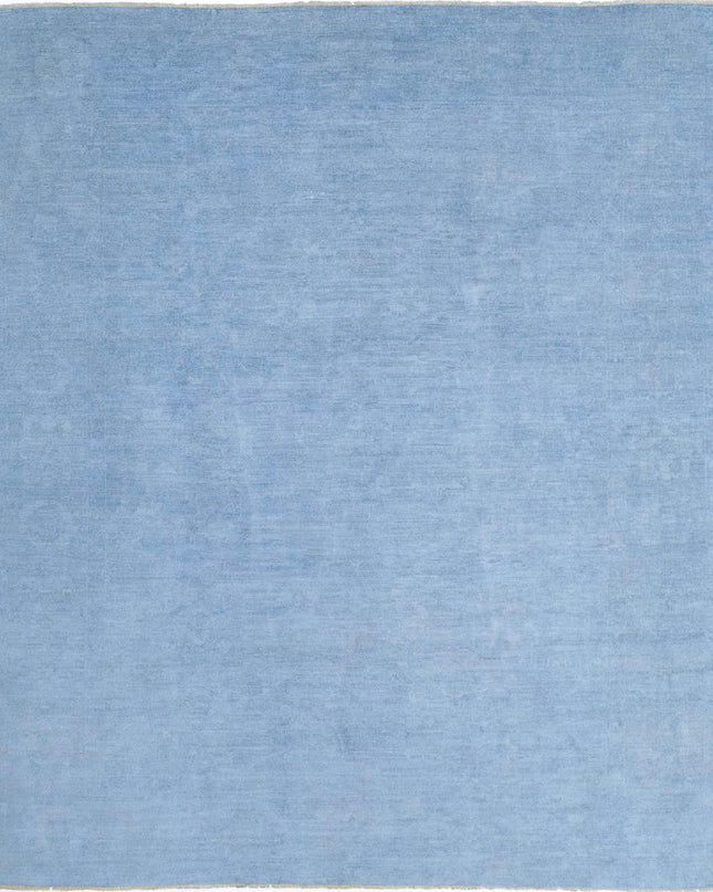 Overdye 8' 5" X 9' 6" Hand Knotted Wool Rug 8' 5" X 9' 6" (257 X 290) / Blue / Wool