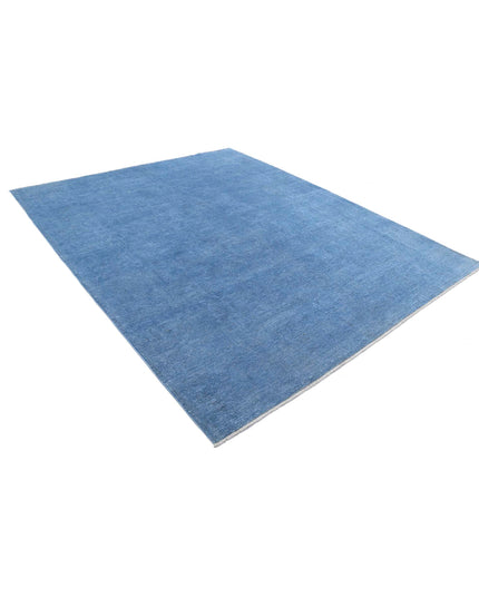 Overdye 8' 0" X 9' 9" Hand Knotted Wool Rug 8' 0" X 9' 9" (244 X 297) / Blue / Wool