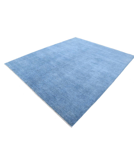 Overdye 8' 0" X 9' 9" Hand Knotted Wool Rug 8' 0" X 9' 9" (244 X 297) / Blue / Wool