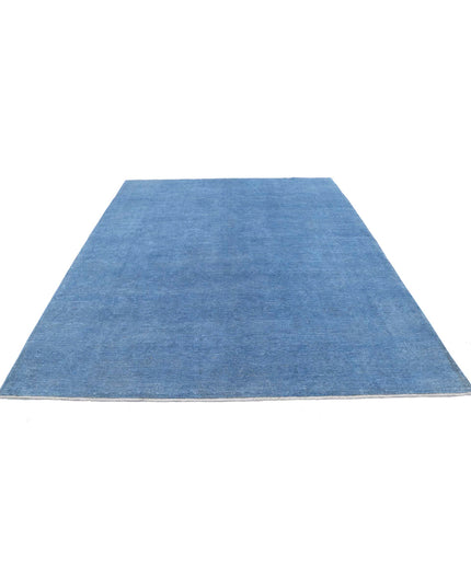 Overdye 8' 0" X 9' 9" Hand Knotted Wool Rug 8' 0" X 9' 9" (244 X 297) / Blue / Wool
