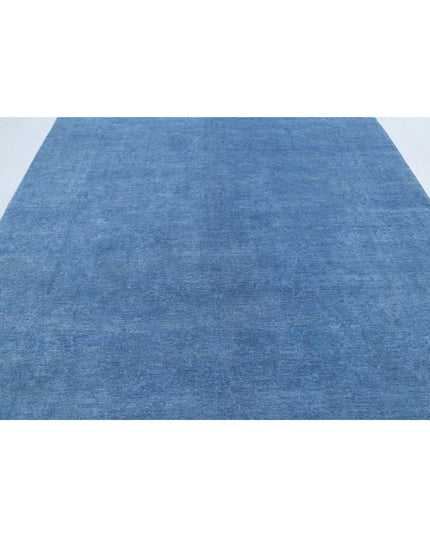 Overdye 8' 0" X 9' 9" Hand Knotted Wool Rug 8' 0" X 9' 9" (244 X 297) / Blue / Wool
