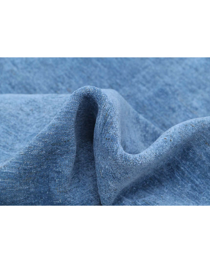 Overdye 8' 0" X 9' 9" Hand Knotted Wool Rug 8' 0" X 9' 9" (244 X 297) / Blue / Wool