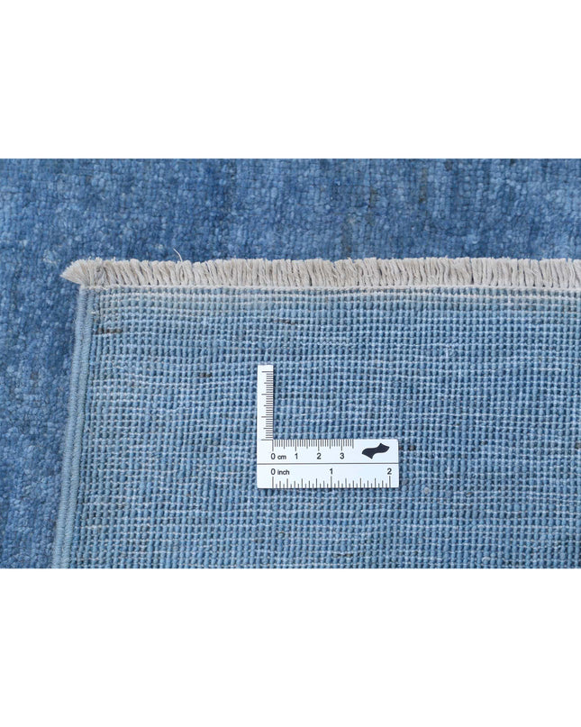 Overdye 8' 0" X 9' 9" Hand Knotted Wool Rug 8' 0" X 9' 9" (244 X 297) / Blue / Wool