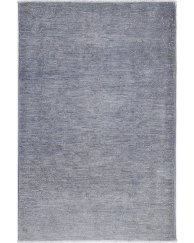 Overdye 2' 1" X 3' 3" Hand Knotted Wool Rug 2' 1" X 3' 3" (63 X 99) / Grey / Wool